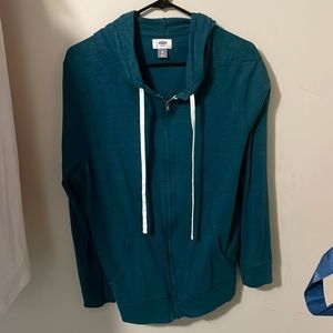 Old Navy hooded zip up thin sweatshirt